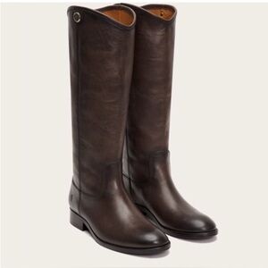 Frye Dark Brown Melissa Boots